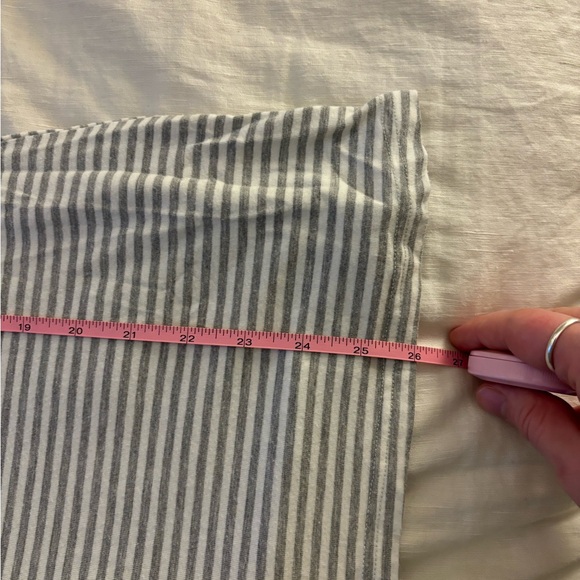 Buttercream Clothing Long Sleeved T-Shirt in Grey and White Stripe - Picture 3 of 4